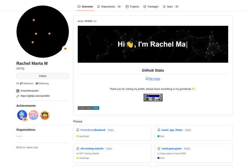 aenq's GitHub profile screenshot