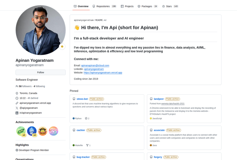 apinanyogaratnam's GitHub profile screenshot