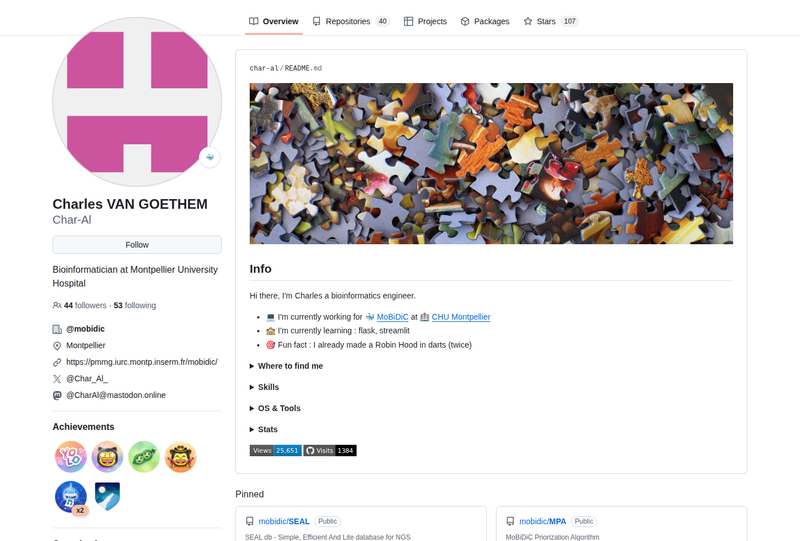 char-al's GitHub profile screenshot