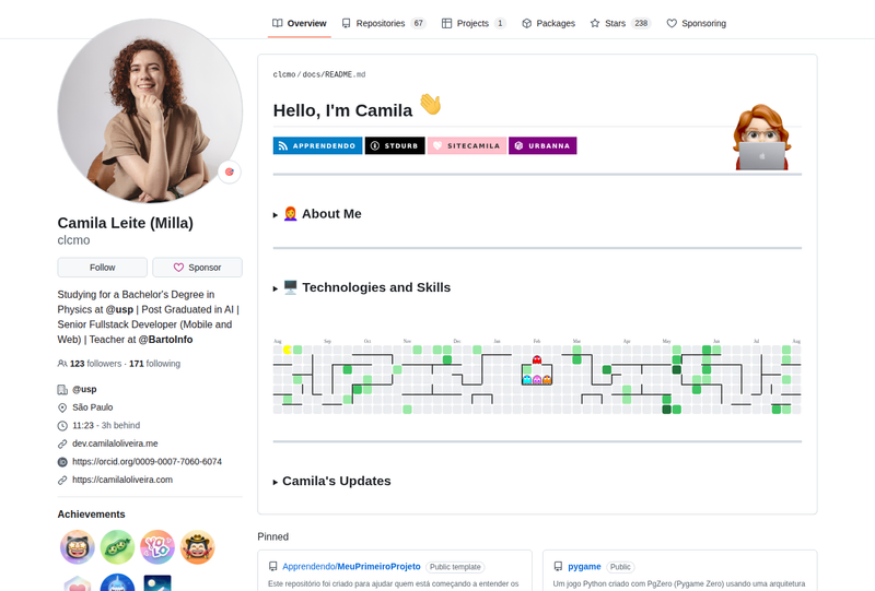 clcmo's GitHub profile screenshot