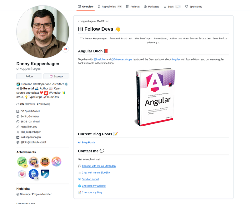 d-koppenhagen's GitHub profile screenshot