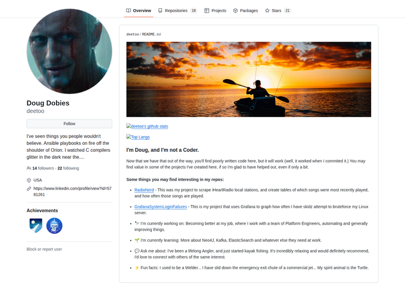 deetoo's GitHub profile screenshot