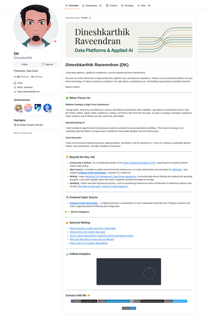 Dineshkarthik's GitHub profile screenshot