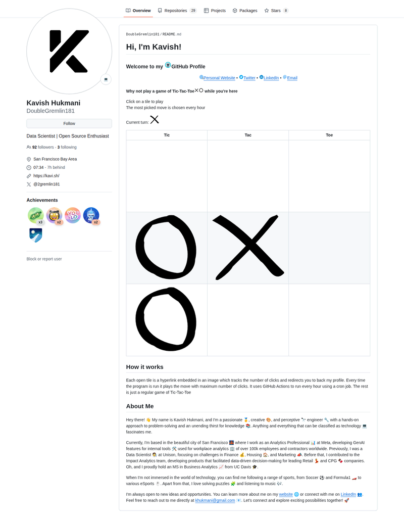 DoubleGremlin181's GitHub profile screenshot