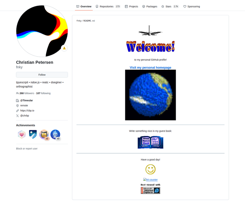 fnky's GitHub profile screenshot