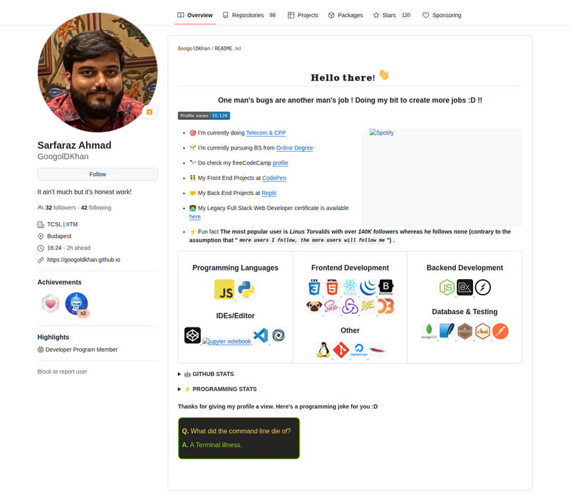 GoogolDKhan's GitHub profile screenshot