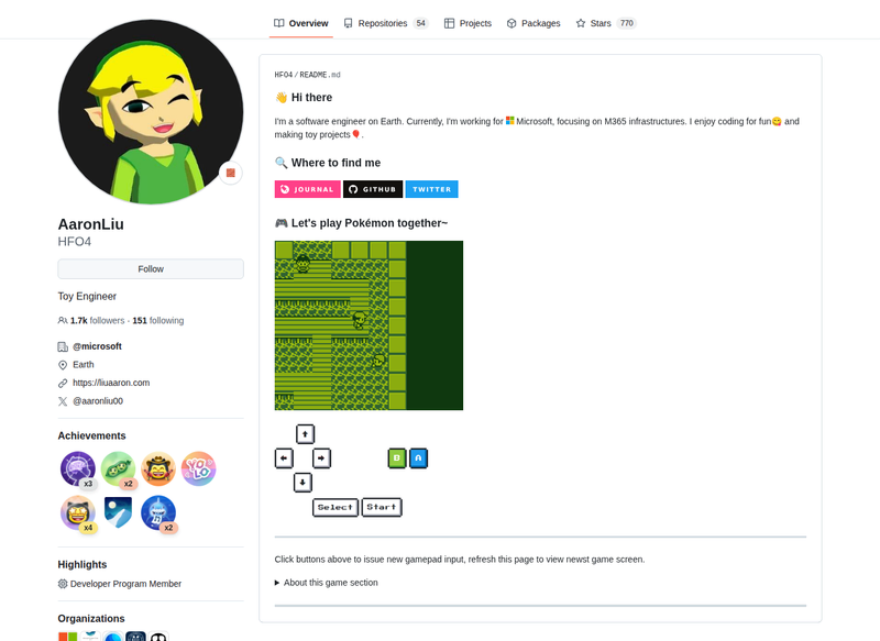 HFO4's GitHub profile screenshot