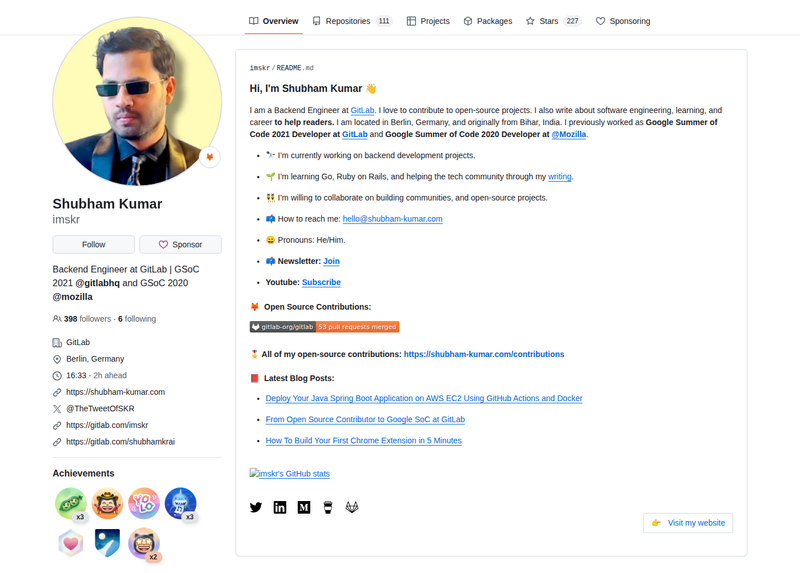 imskr's GitHub profile screenshot