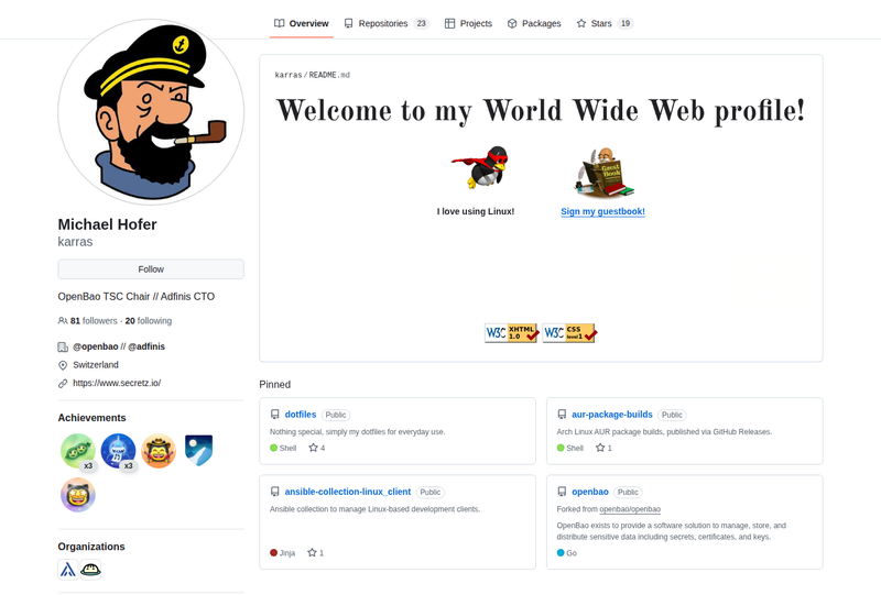 karras's GitHub profile screenshot