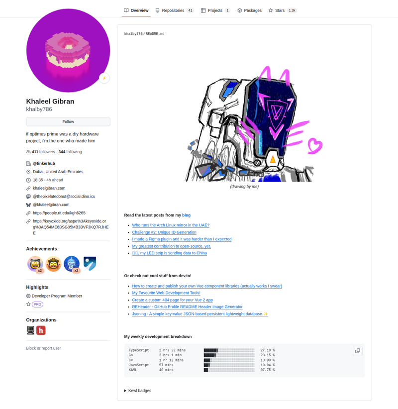 khalby786's GitHub profile screenshot