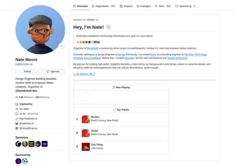 natemoo-re's GitHub profile screenshot