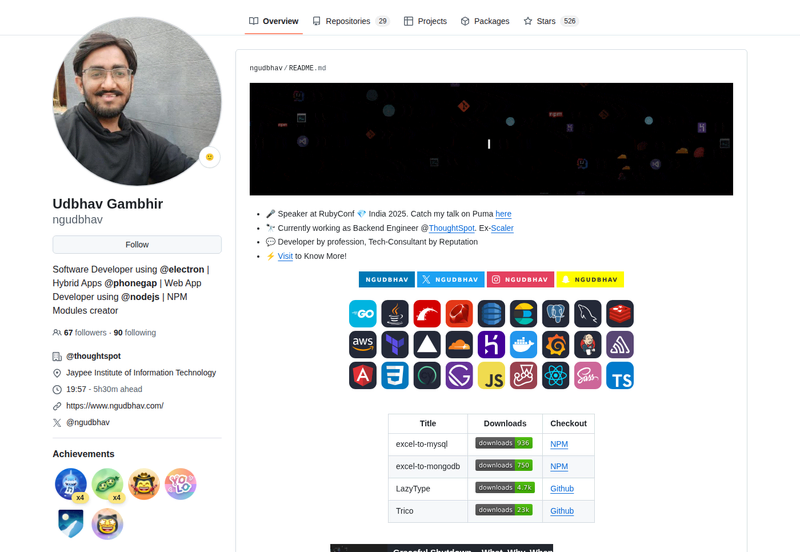 ngudbhav's GitHub profile screenshot