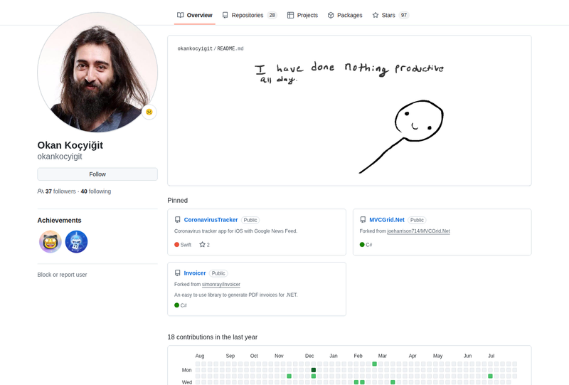 okankocyigit's GitHub profile screenshot