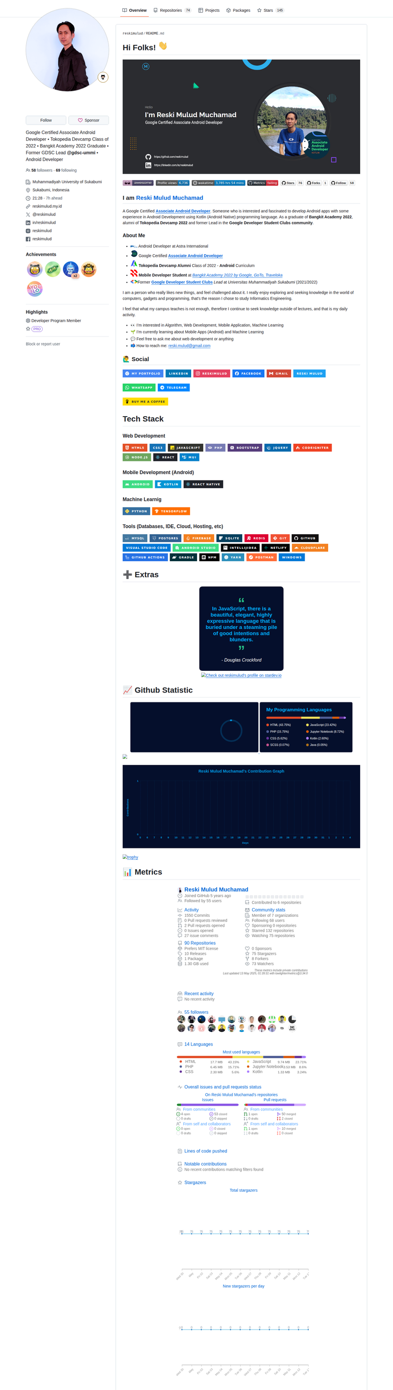 reskimulud's GitHub profile screenshot