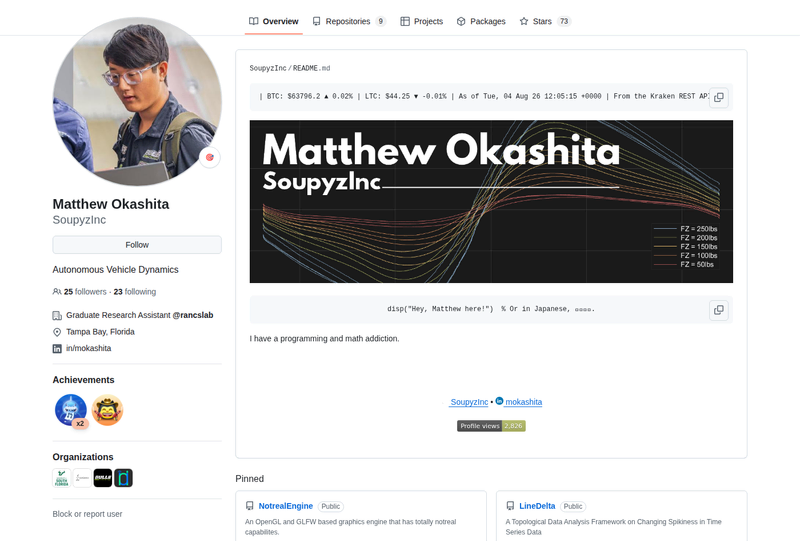 SoupyzInc's GitHub profile screenshot