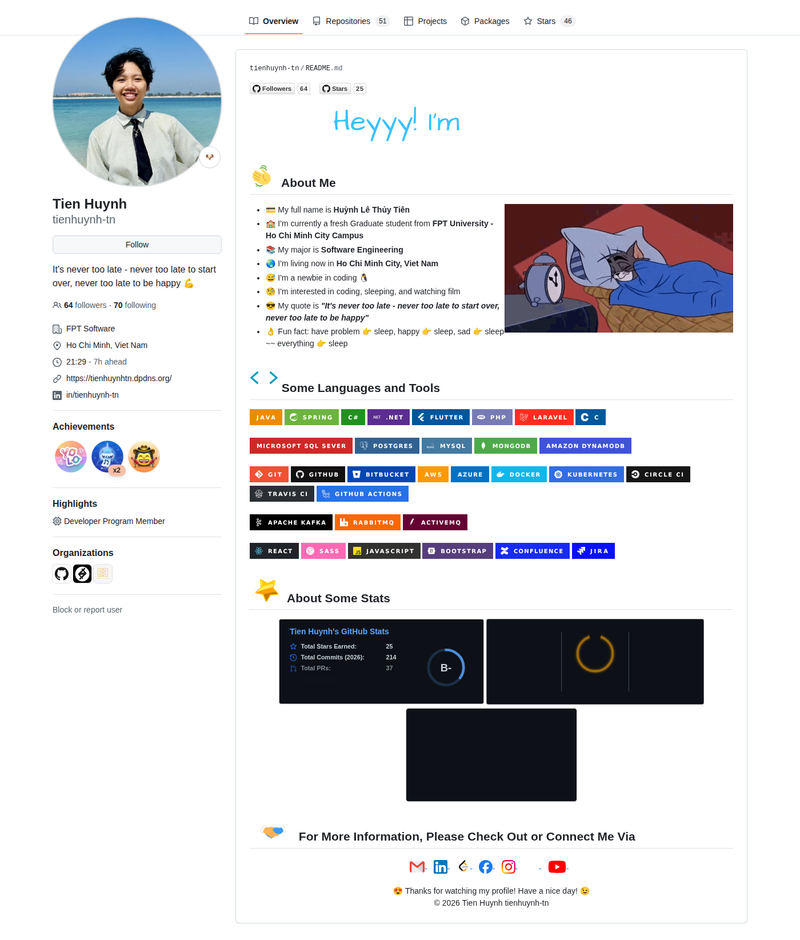 tienhuynh-tn's GitHub profile screenshot