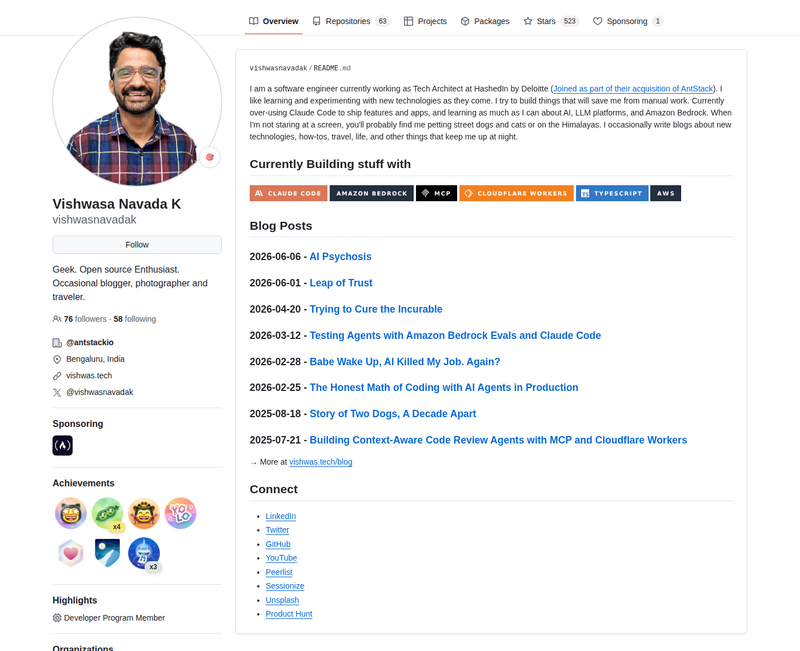 vishwasnavadak's GitHub profile screenshot
